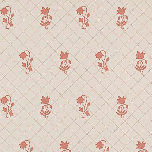 Berkeley Sprig Wallpaper - Red - Colefax & Fowler