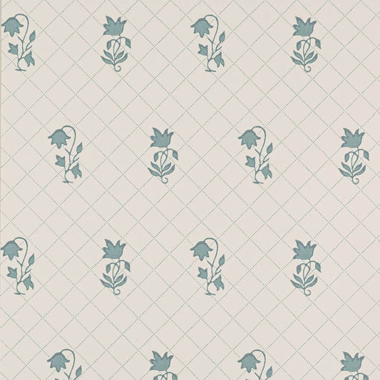 Berkeley Sprig Wallpaper - Teal - Colefax & Fowler