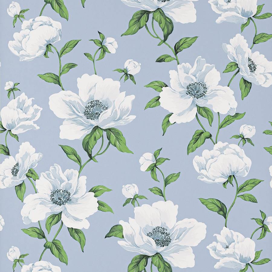 Bianca Wallpaper - Celeste - 03118-02 - Manuel Canovas
