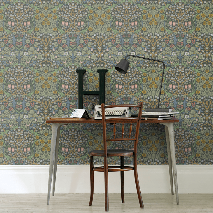 Blackthorn Wallpaper - Forest - 217379 - Morris Wallpaper WD