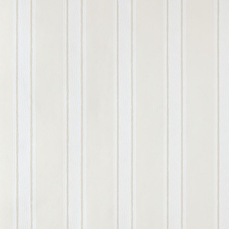 Block Print Stripe Wallpaper - White - 701 - Farrow & Ball