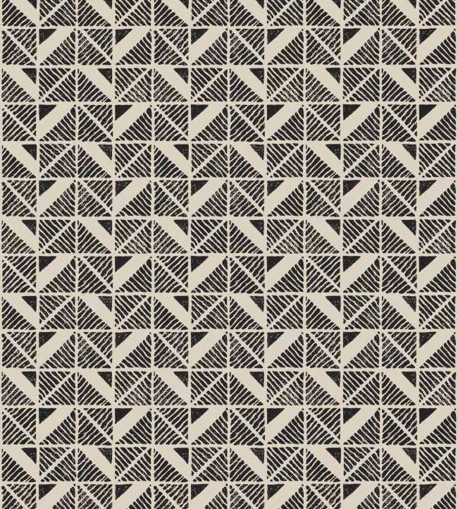 Bloomsbury Square Wallpaper - Black - AT23120 - Anna French