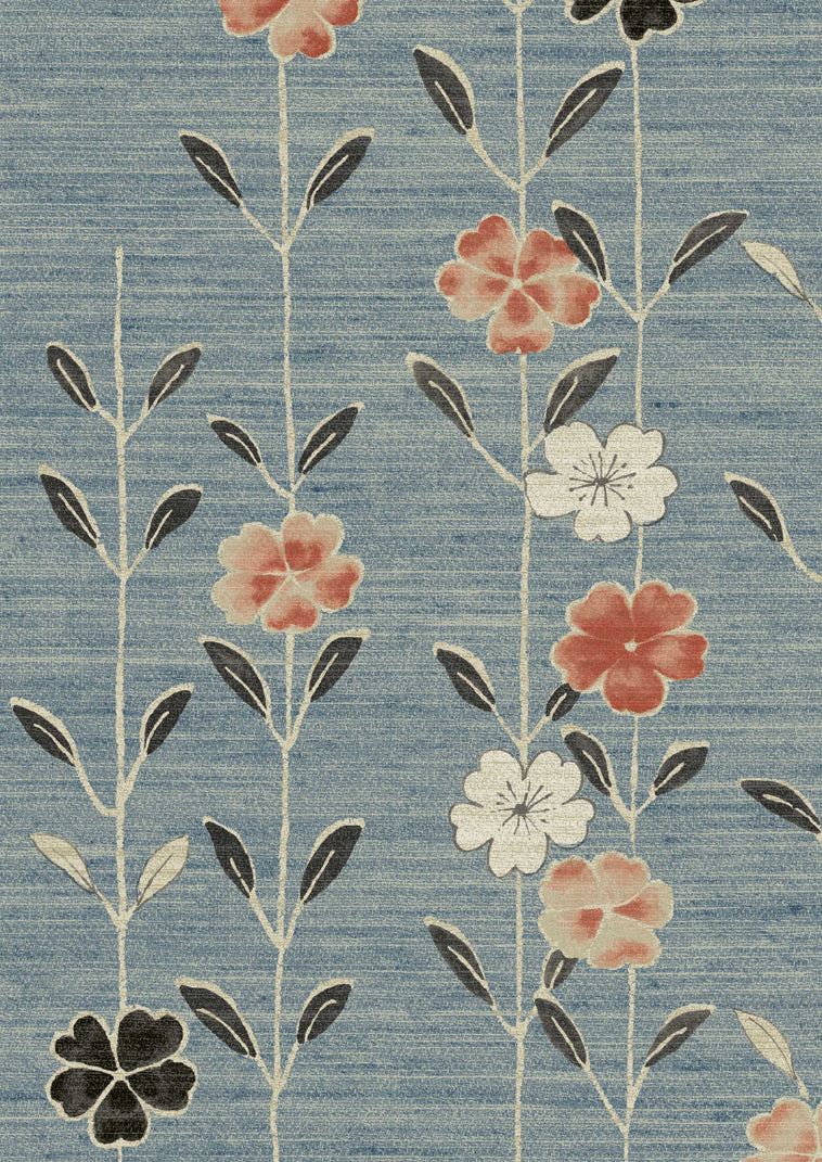 Blossom Wallpaper - Coral Sea