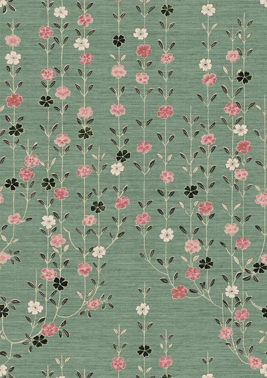 Blossom Wallpaper - Peony Jade