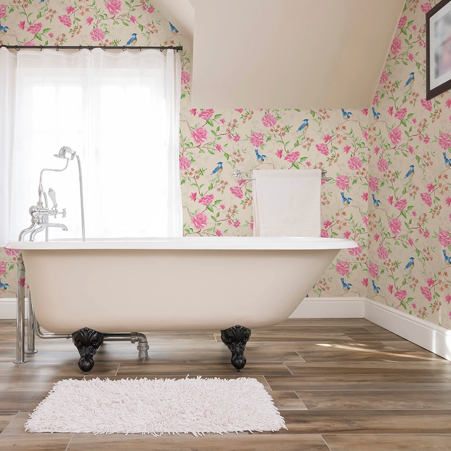 Blossoming Birdsong Wallpaper - Vintage Cream - Lucie Annabel