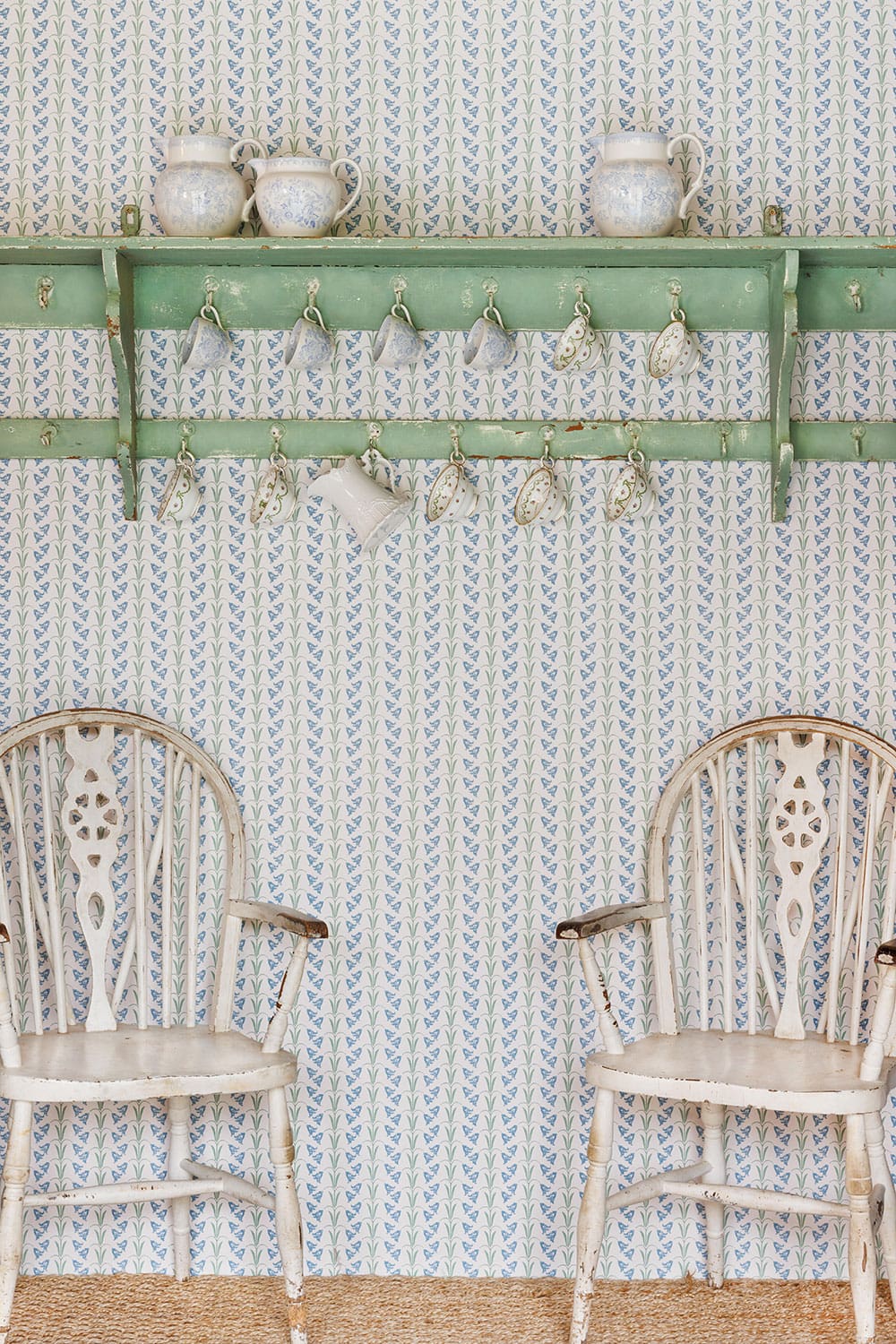 Bluebells Wallpaper - Blue / Green - BG3000102 - Barneby Gates
