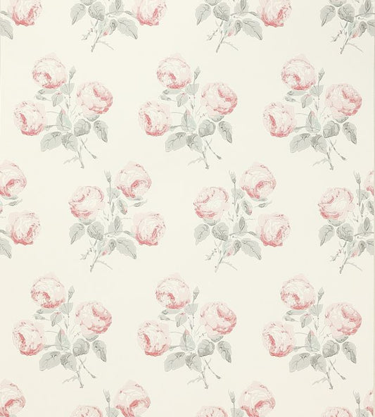 Bowood Wallpaper - Pink/Grey - Colefax & Fowler