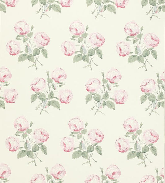 Bowood Wallpaper - Pink/Leaf - Colefax & Fowler