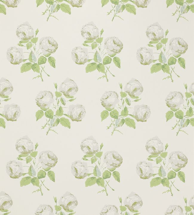 Bowood Wallpaper - Silver/Leaf - Colefax & Fowler