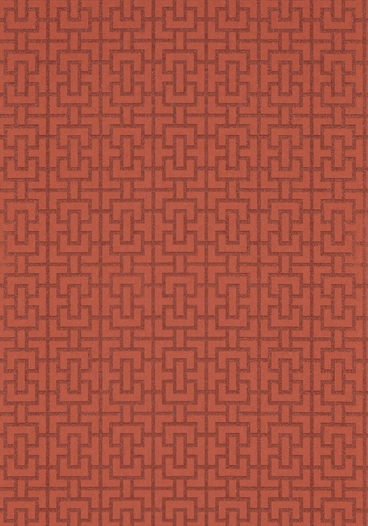 Bridle Wallpaper - Red - AT79121 - Anna French