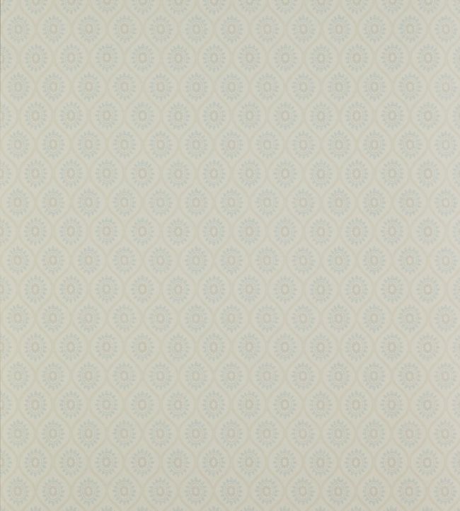 Brightwell Wallpaper - Blue/Cream - Colefax & Fowler