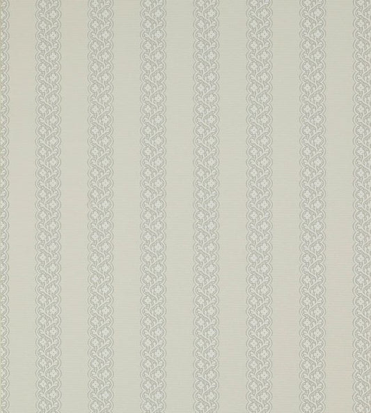 Britta Wallpaper - Silver - Colefax & Fowler