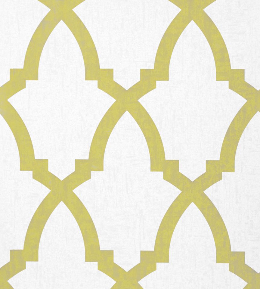 Brock Trellis Wallpaper - Citron - AT6020 - Anna French