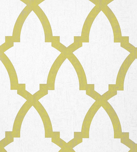 Brock Trellis Wallpaper - Citron - AT6020 - Anna French
