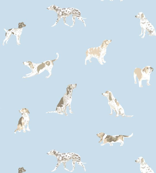Buddy Wallpaper - Blue - AT24602 - Anna French