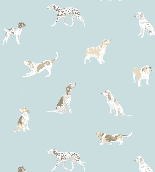 Buddy Wallpaper - Robin's Egg - AT24603 - Anna French