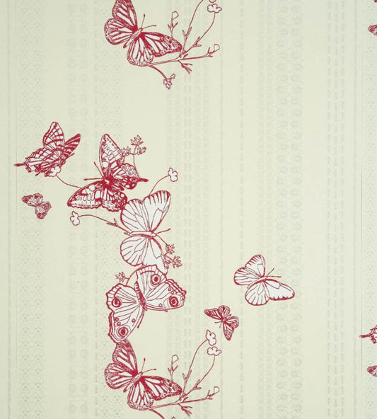 Bugs and Butterflies Wallpaper - Raspberry - BG0100-301 - Barneby Gates