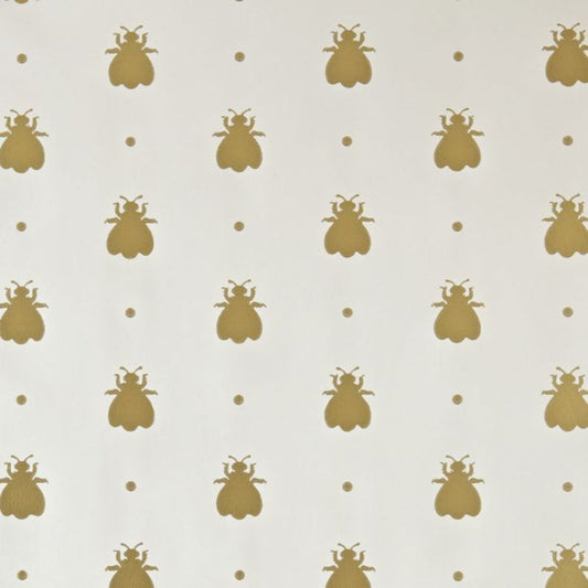 Bumble Bee Wallpaper - White Tie - 507 - Farrow & Ball