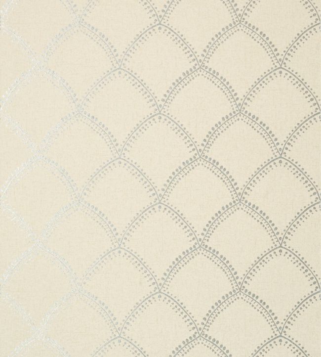 Burmese Wallpaper - Metallic on Beige - AT7907 - Anna French