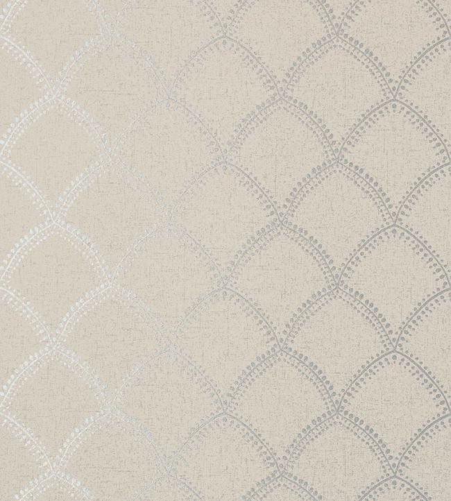 Burmese Wallpaper - Metallic on Taupe - AT7909 - Anna French