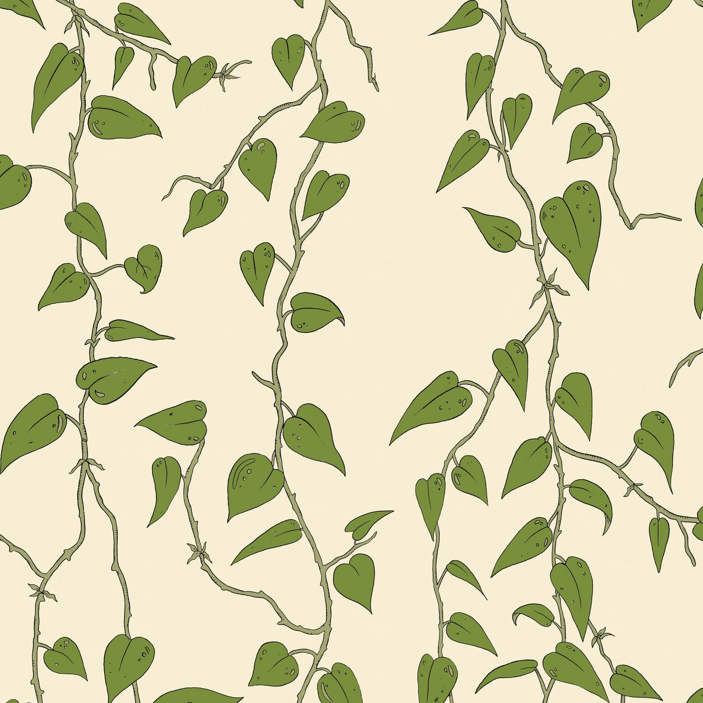 Cascada Wallpaper - Cream - Wear The Walls