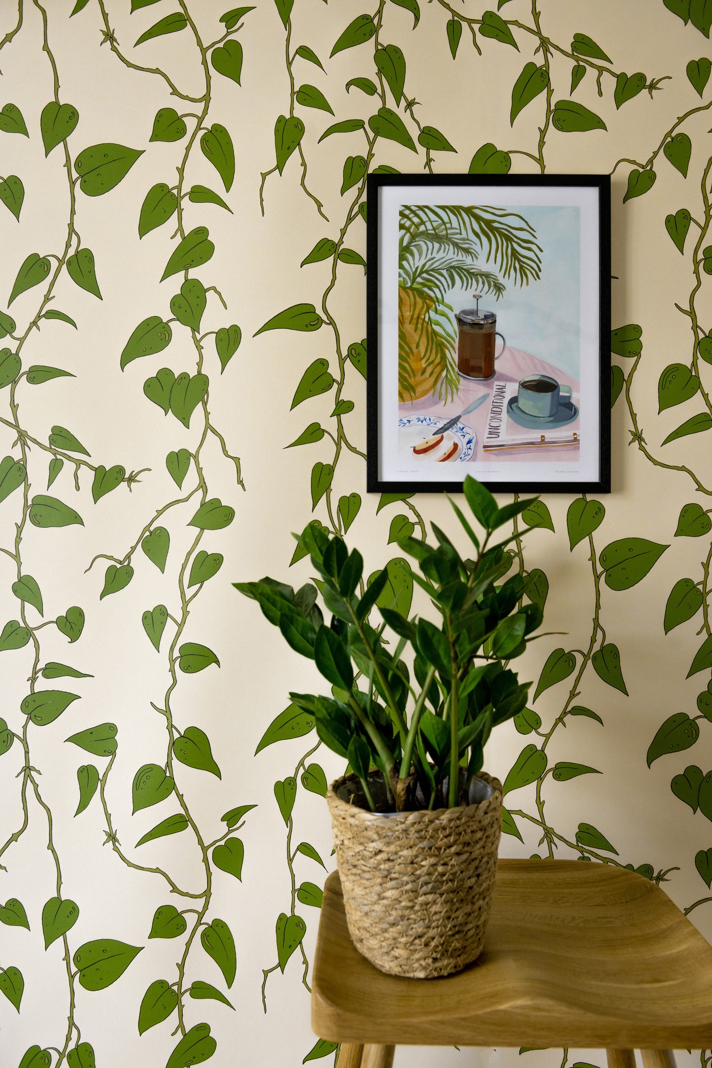 Cascada Wallpaper - Cream - Wear The Walls