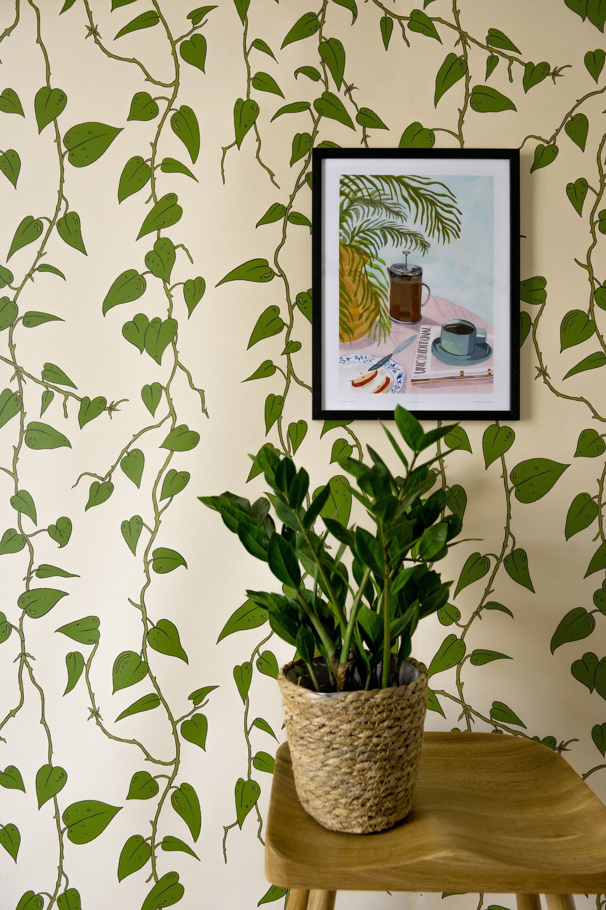 Cascada Wallpaper - Cream - Wear The Walls
