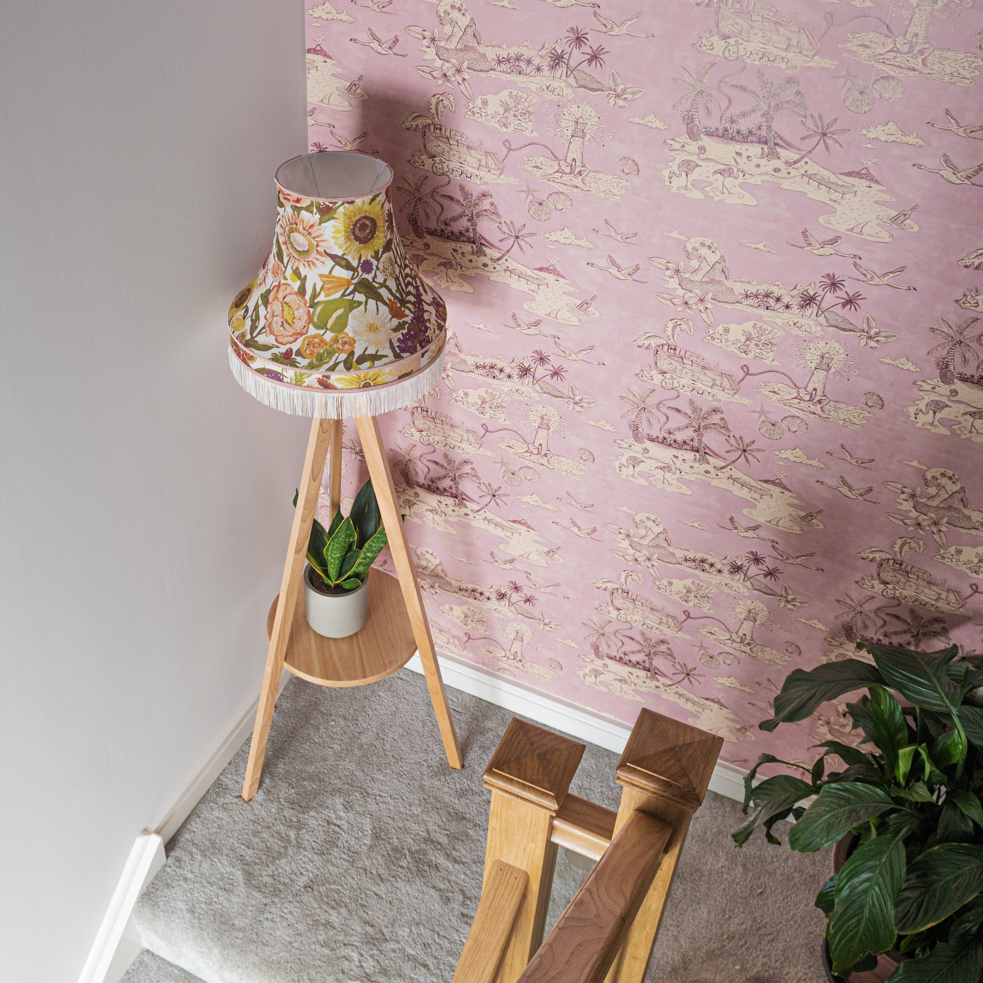 Castaway Wallpaper - Purple - Wear The Walls
