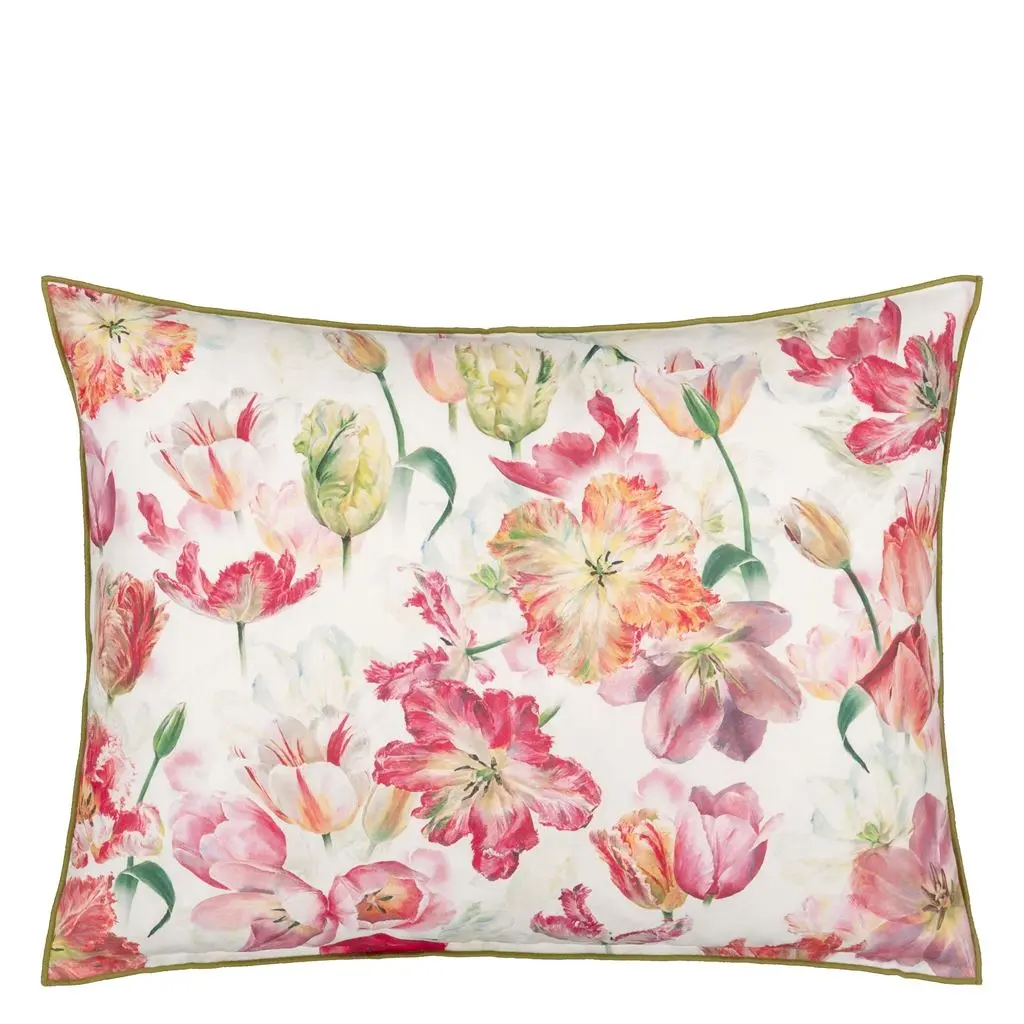 Outdoor Tulip Garden Azalea Cushion - Designers Guild