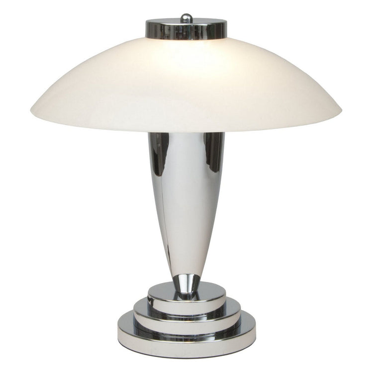 Charlton Deco Style Table Lamp - White