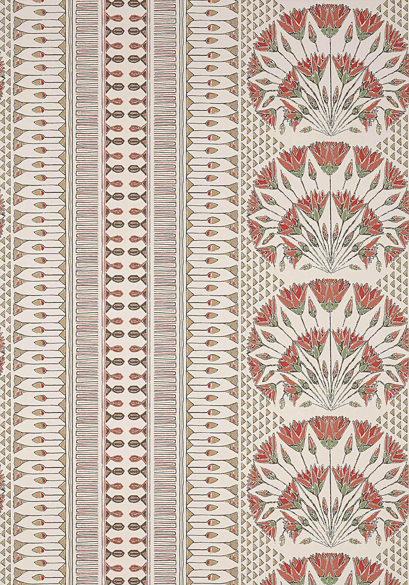 Cairo Wallpaper - Coral - AT9628 - Anna French