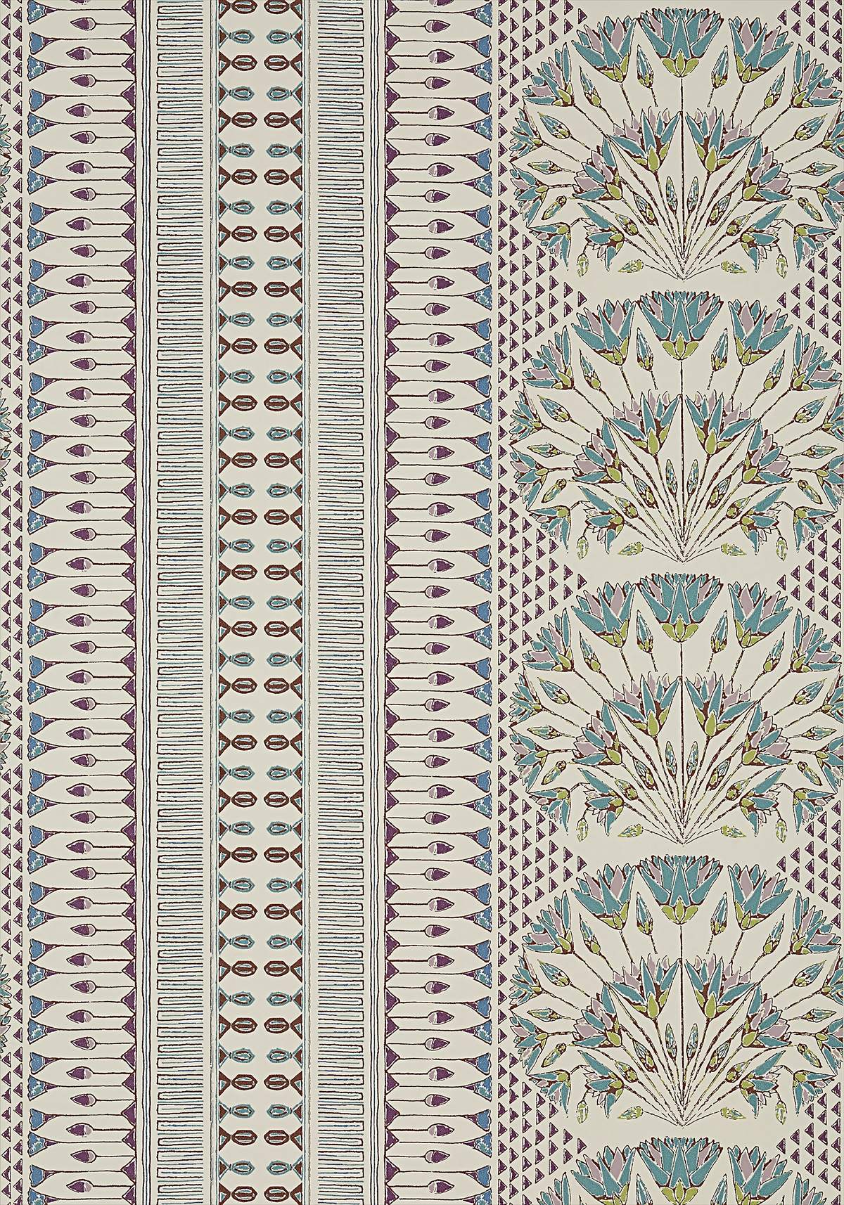 Cairo Wallpaper - Eggplant - AT9626 - Anna French