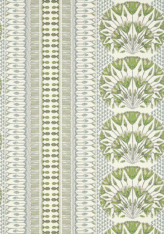 Cairo Wallpaper - Green and White - AT9623 - Anna French