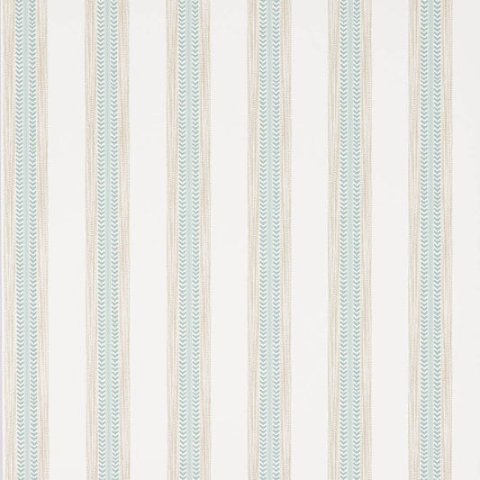 Camber Stripe Wallpaper - Aqua/Beige - J199W-03 - Jane Churchill
