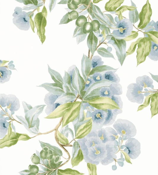 Camellia Garden Wallpaper - Sky - AT24549 - Anna French