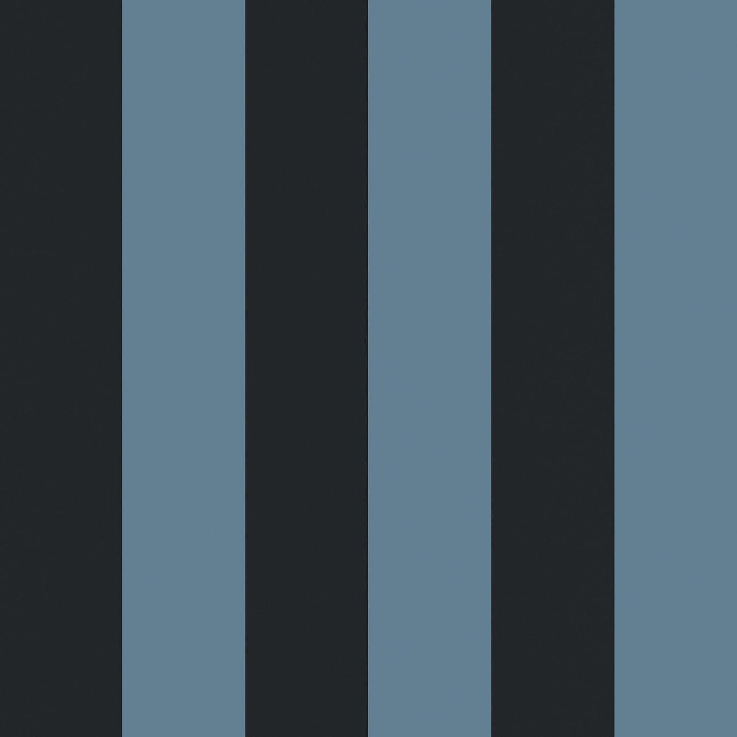 Camelot Stripe Traditional Wallpaper - Sky and Noir - House of Hackney