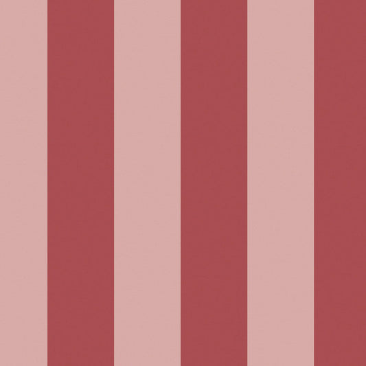 Canopy Stripe Wallpaper - Pink & Red - 125519 - Cath Kidston