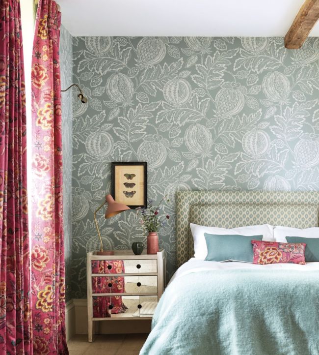 Cantaloupe Wallpaper - English Grey - DCPW216761 - Sanderson