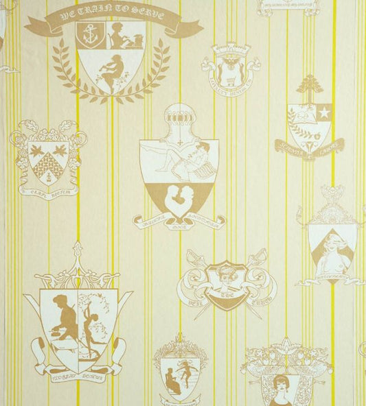 Carpe Noctem Wallpaper - Lime / Gold - BG0100-202 - Barneby Gates
