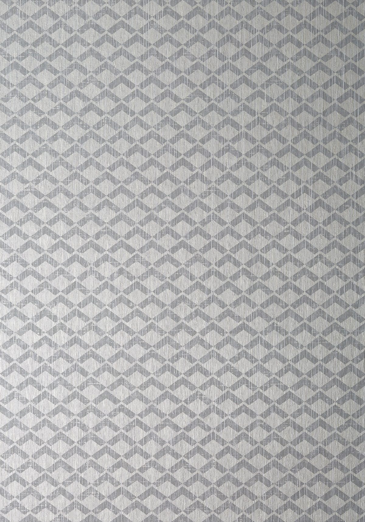 Cashiers Wallpaper - Grey on Metallic Silver - AT79110 - Anna French