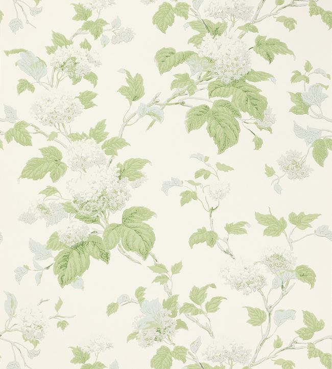 Chantilly Wallpaper - Silver/Forest Green - Colefax & Fowler