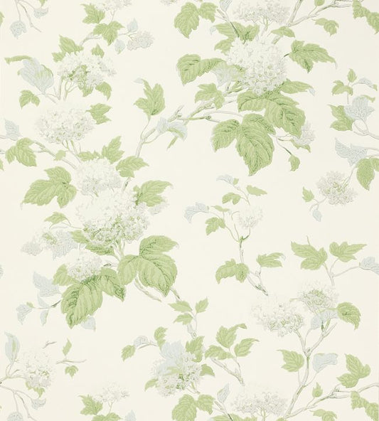 Chantilly Wallpaper - Silver/Forest Green - Colefax & Fowler