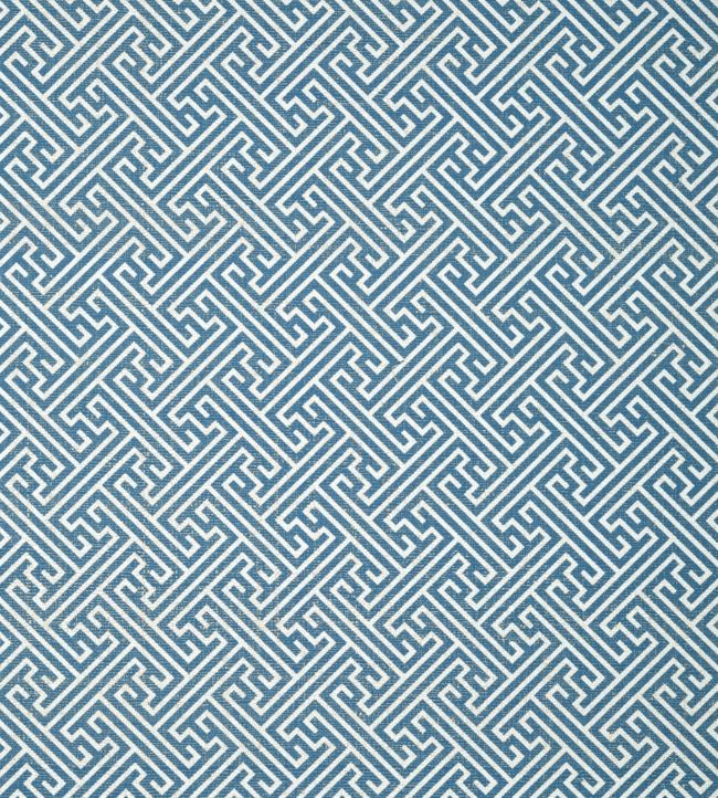 Charlotte Raffia Wallpaper - Blue and White - AT9844 - Anna French