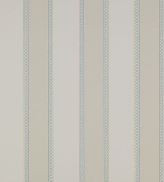 Chartworth Stripe Wallpaper - Blue - Colefax & Fowler
