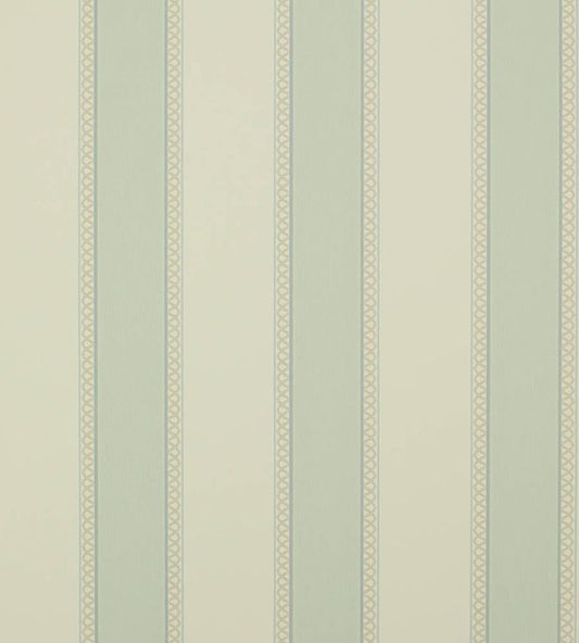 Chartworth Stripe Wallpaper - Old Blue - Colefax & Fowler
