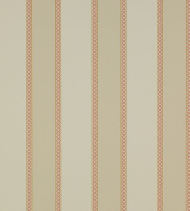 Chartworth Stripe Wallpaper - Red - Colefax & Fowler