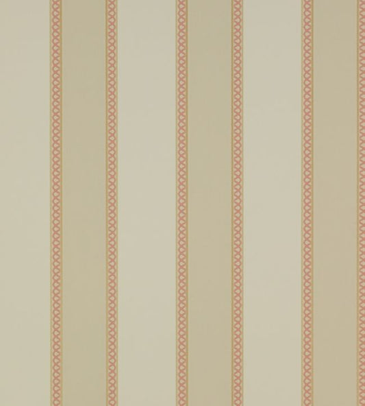 Chartworth Stripe Wallpaper - Red - Colefax & Fowler