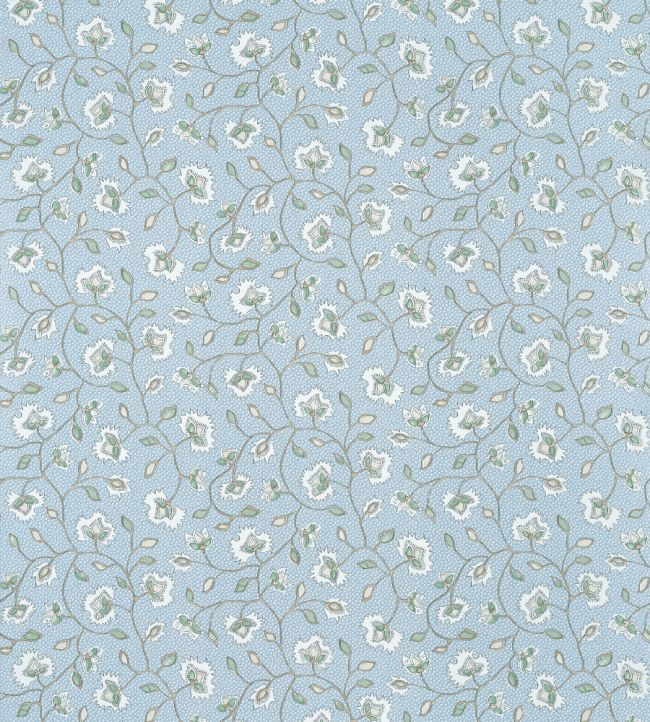 Chelsea Wallpaper - Soft Blue and Green - AT57839 - Anna French