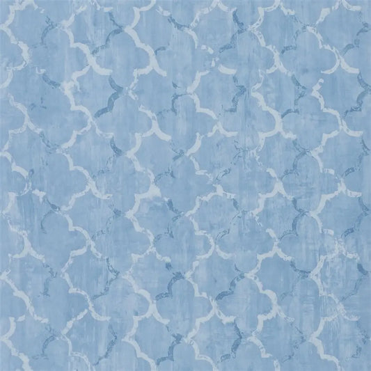 Chinese Trellis Wallpaper - Cobalt - PDG650/02 - Designers Guild