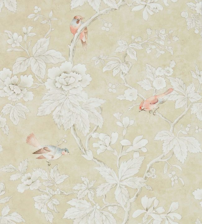 Chiswick Grove Wallpaper - Gold - DDAM216385 - Sanderson